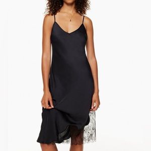 Wilfred Sommer Satin Dress Black Size XS